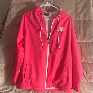New Balance Women's Vibrant Pink wind breaker jacket